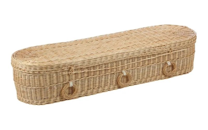 GreenCoffins Rotan Rond Eco uitvaartmand