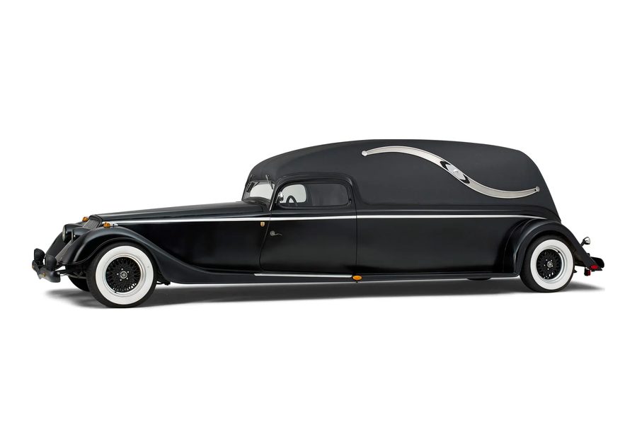 Hotrod, bijzonder, rouwvervoer bij een uitvaart